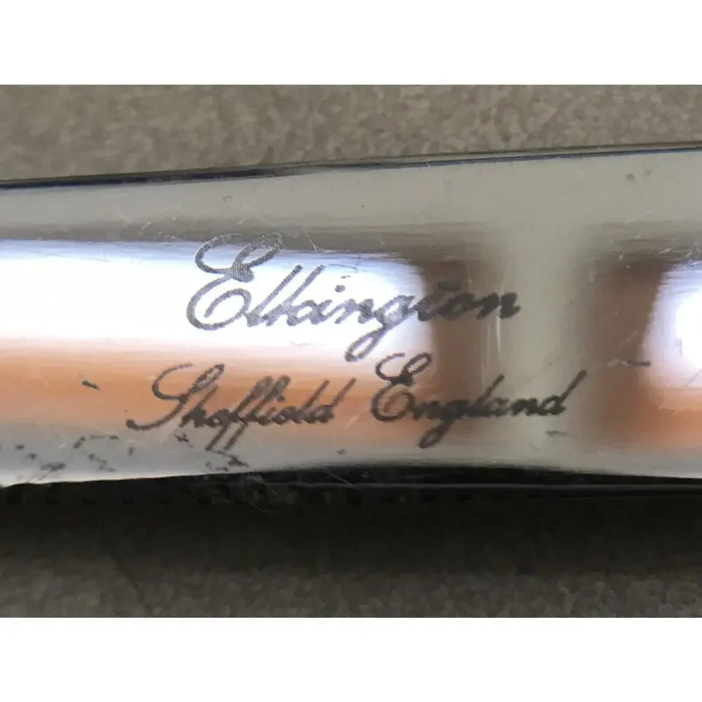 Vintage Antique Ellington Sheffield England Silverplate Serrated Steak Knife